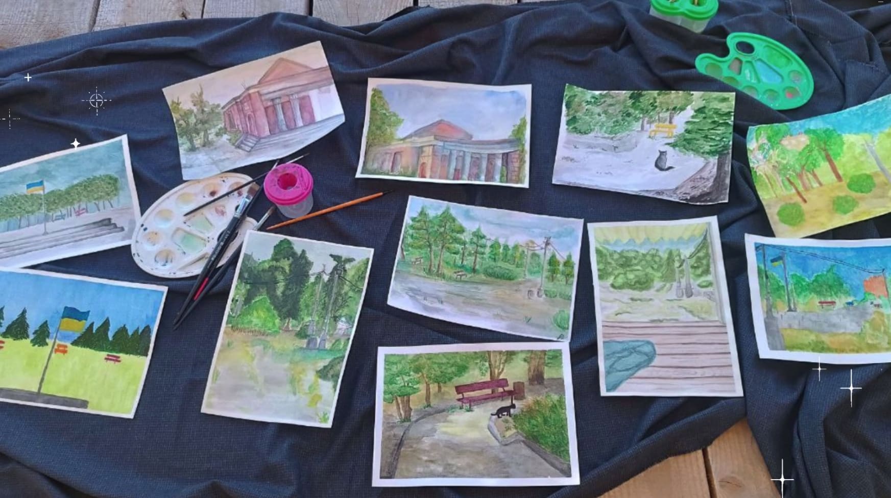 Open-air painting class at selected locations in Dyukivskyi Park