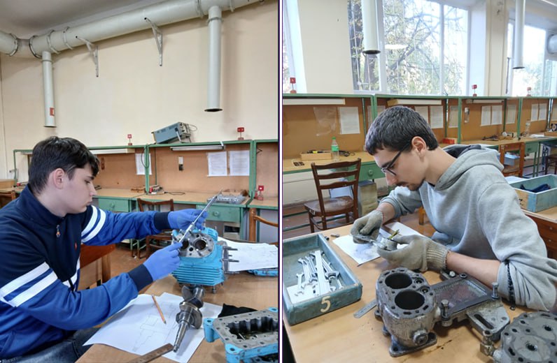 Training measuring and design placement in the workshops