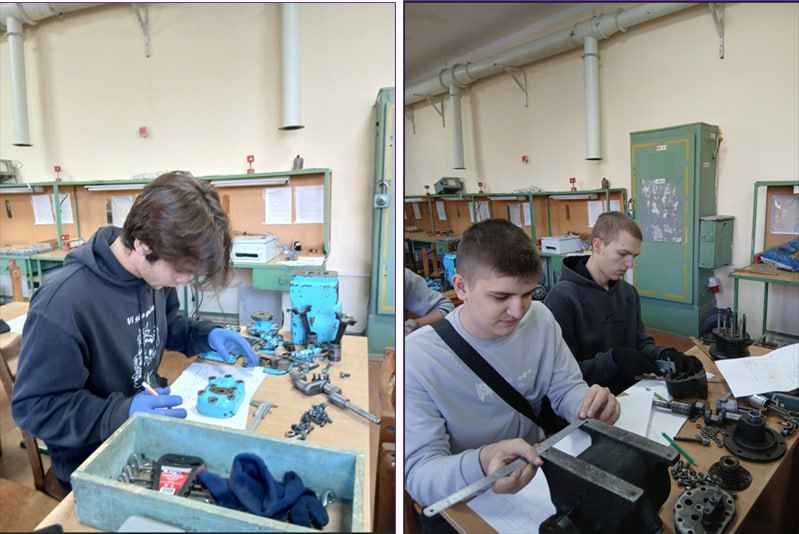 Training measuring and design placement in the workshops