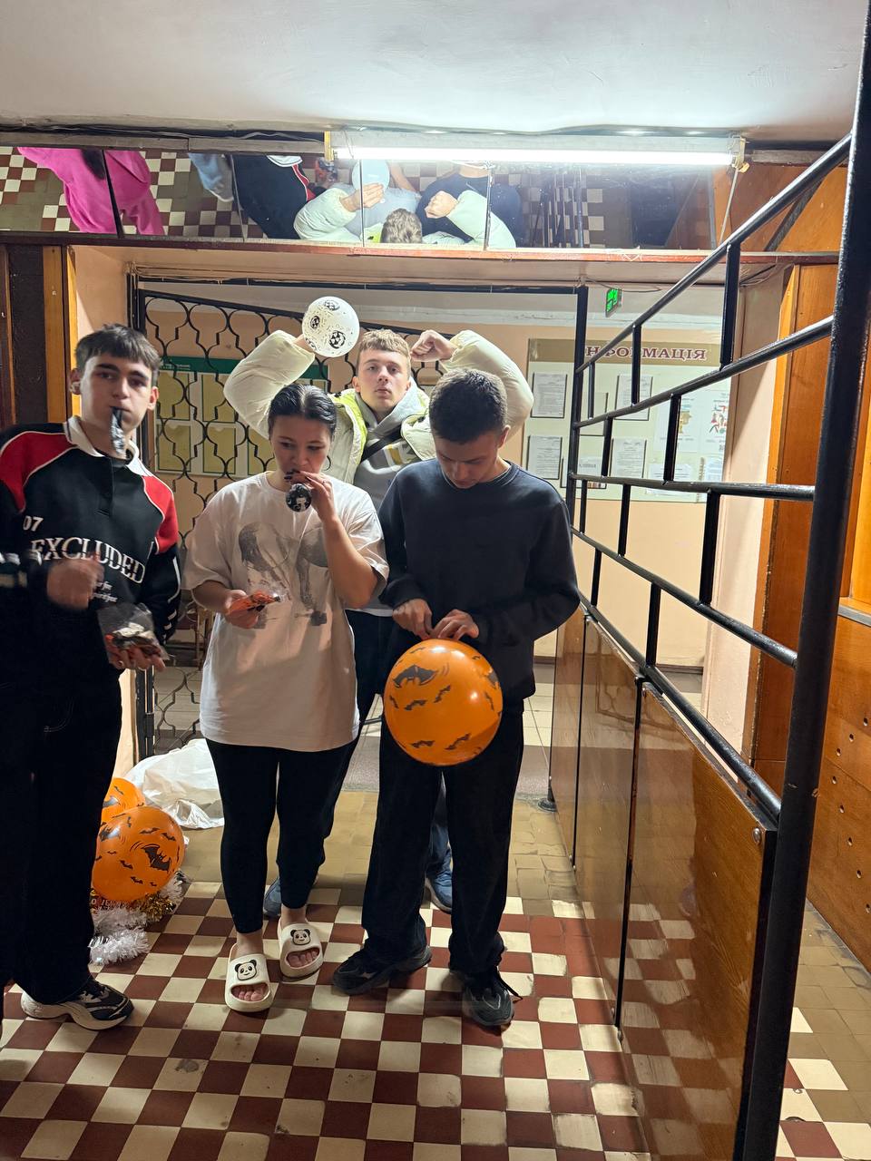 Halloween in the college dormitory!