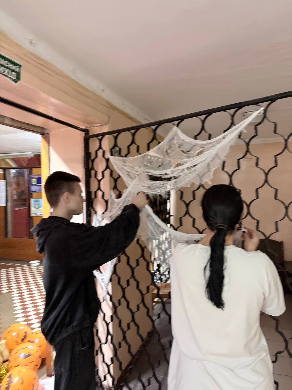Halloween in the college dormitory!