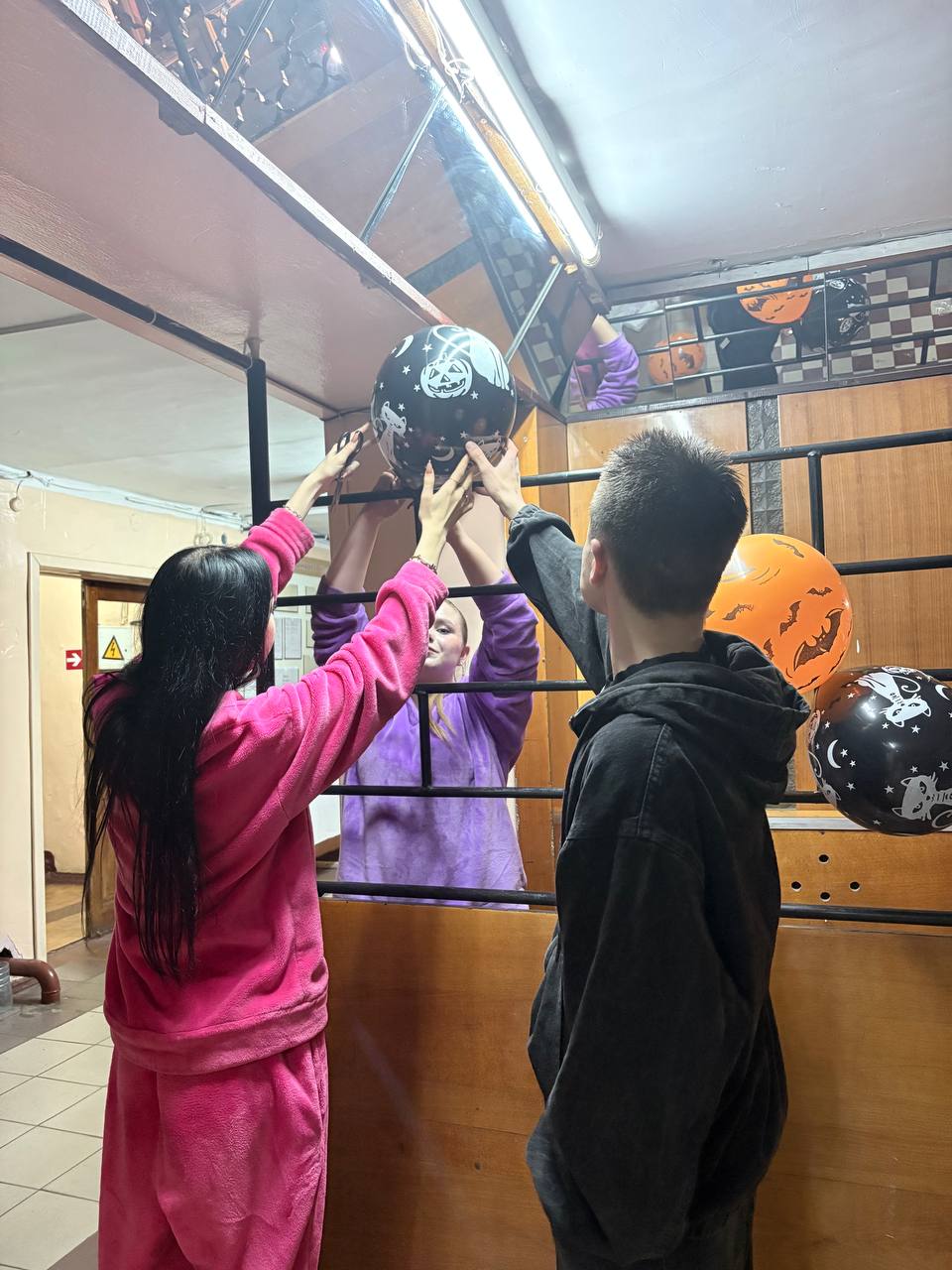 Halloween in the college dormitory!